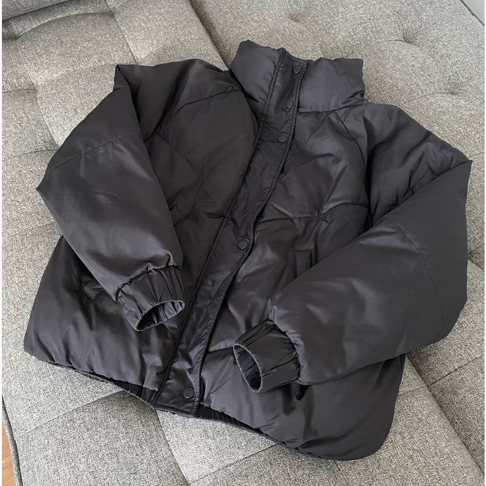 ba&sh Darcy Puffer Jacket in Black